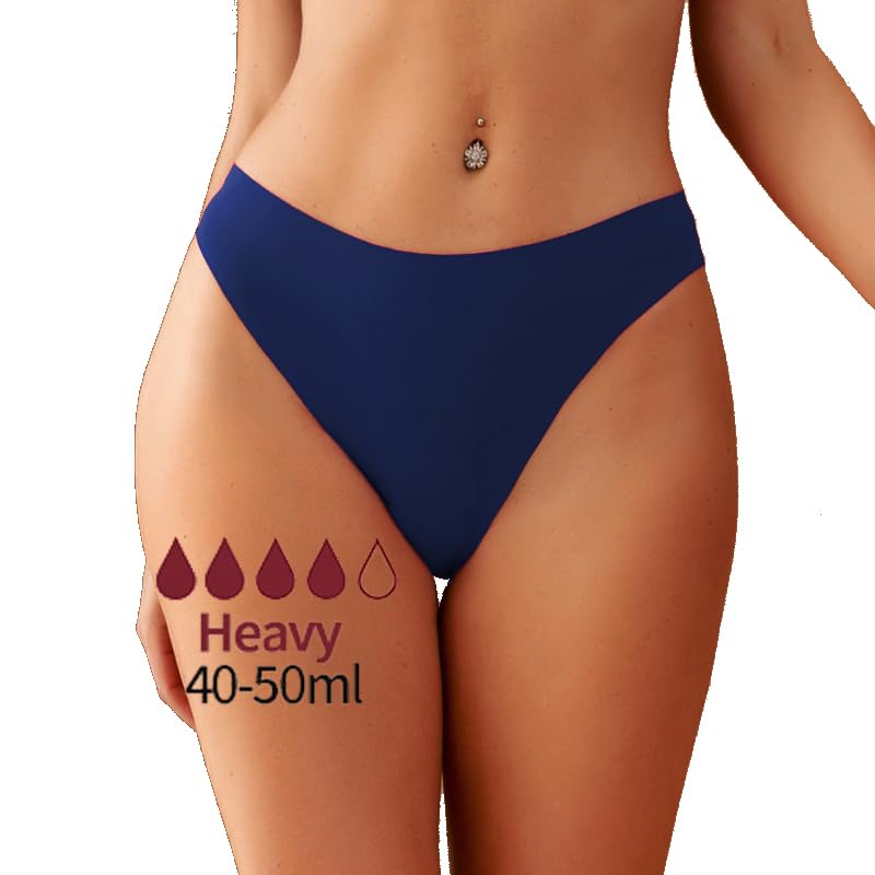 SherryDC Period Underwear for Women Seamless Menstrual Panties Teens Cotton Postpartum Hipster