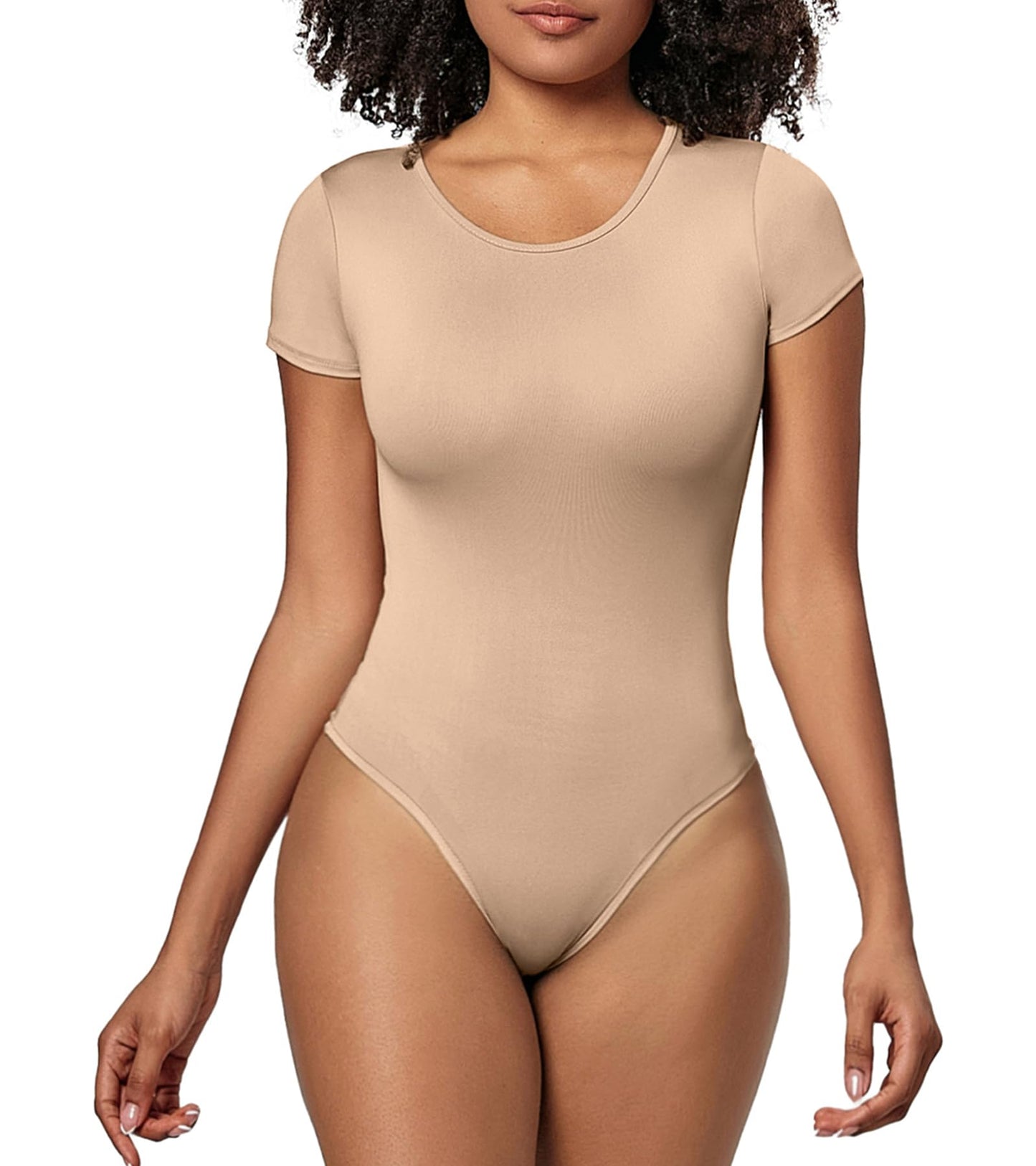 Bodysuit for Women Long Sleeve Zip Up Shapewear Seamless Ribbed Mock Turtle Neck Deep V Body Suit Tops Winter