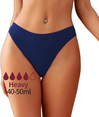 SherryDC Period Underwear for Women Seamless Menstrual Panties Teens Cotton Postpartum Hipster